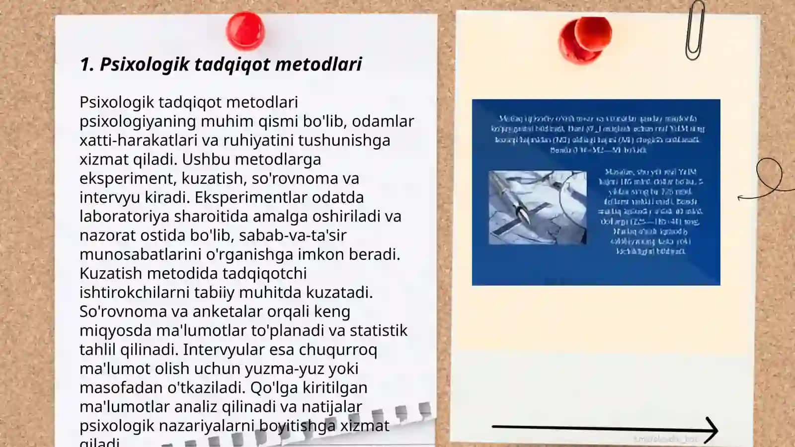 Psixalogiyaning tadqiqot metodlari va tarmoqlari 3