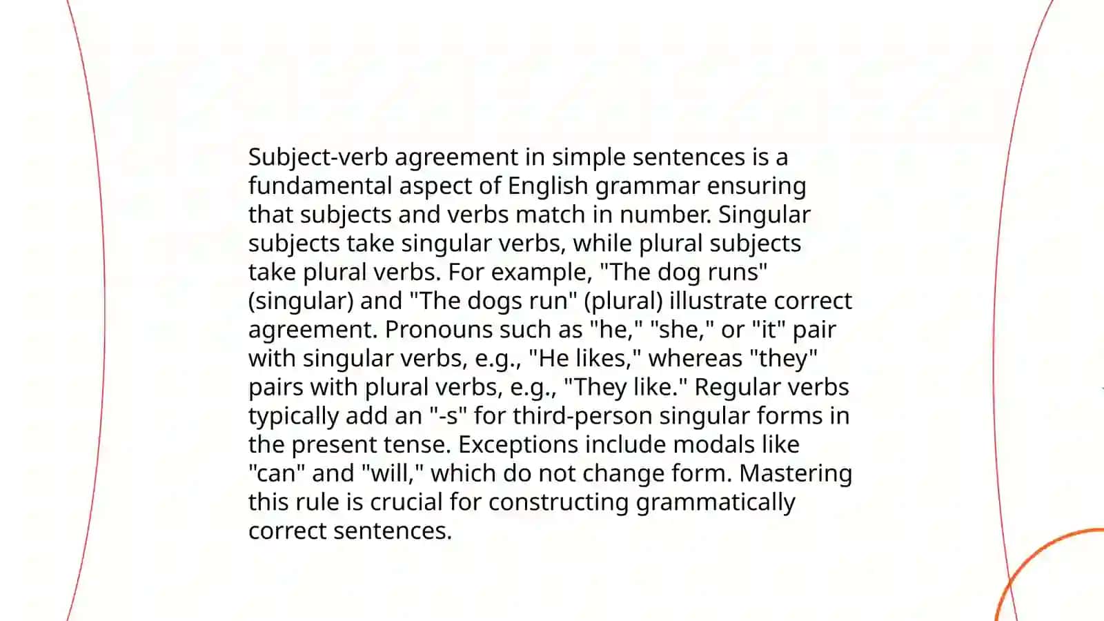 The use of grammatical structures in simple sentences in communication 3