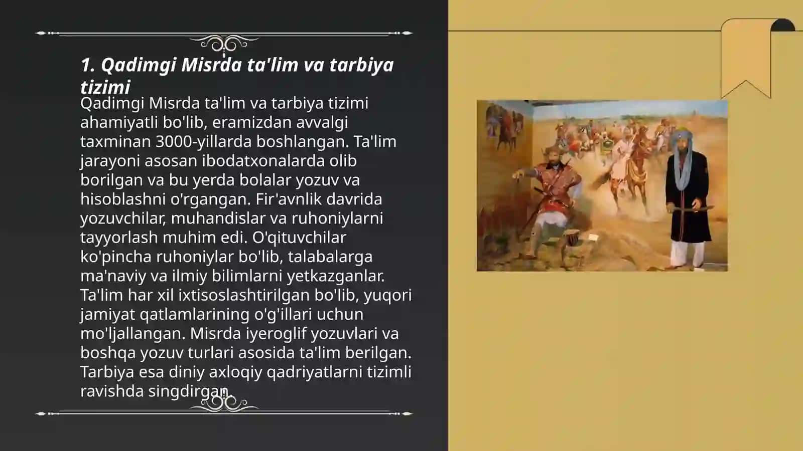 Qadimgi davrlarda Vll asrgacha bo'lgan ta'lim va pedagogik fikrlar 3