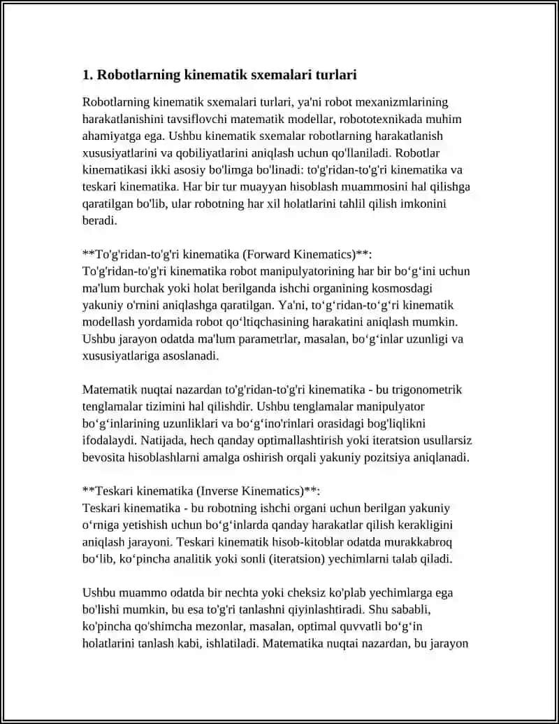 ROBOTLARNI KINEMATIK SXEMALARI 3