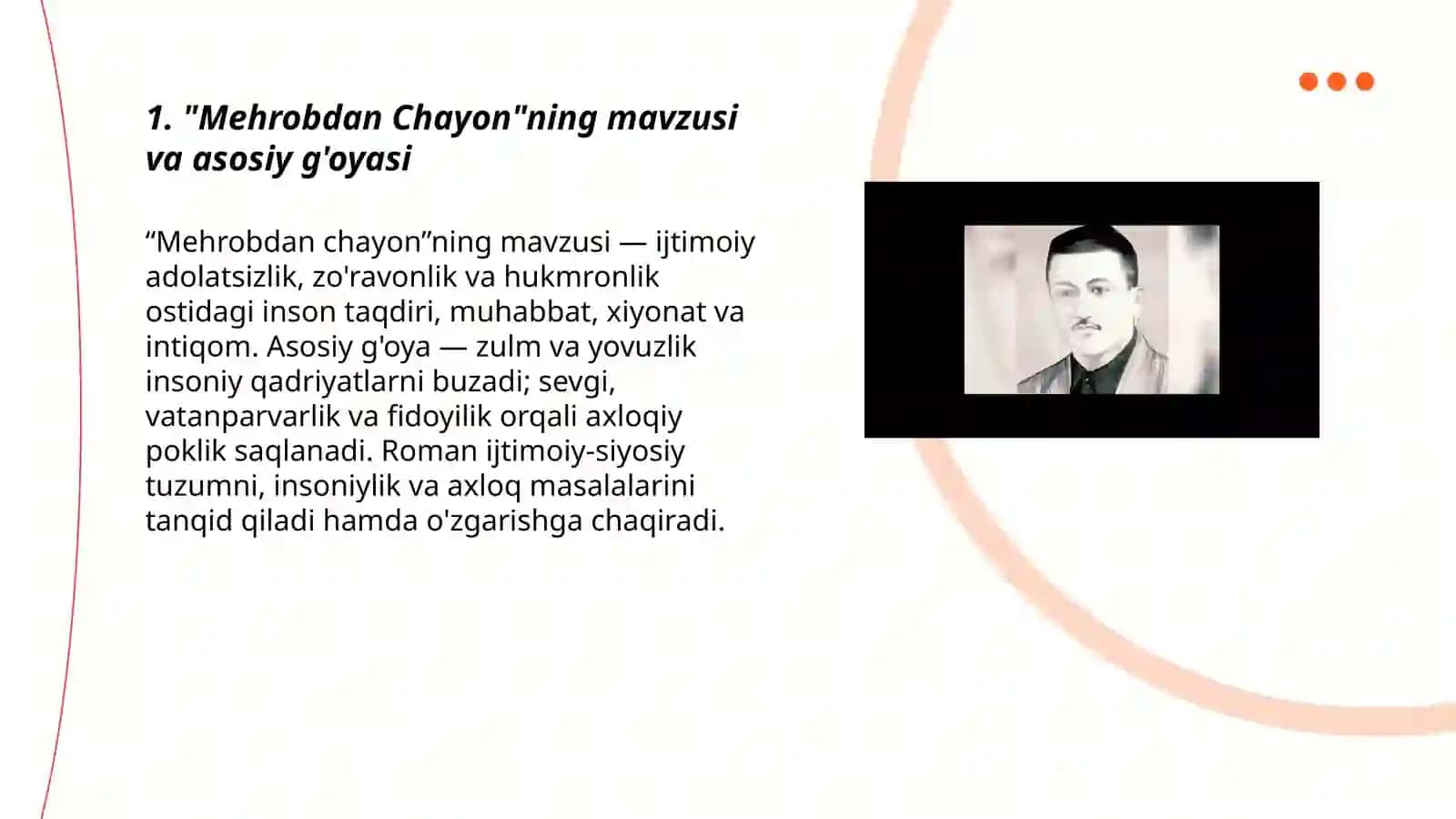 Abdulla Qodiriyning   Mehrobdan Chayon asari 3
