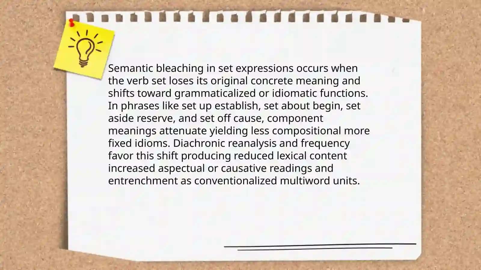 Peculiar use of set expressions 3