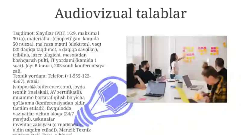 Konferensiyalarda doklad qilish talablari 3