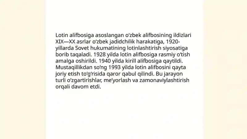 Lotin alifbosiga asoslangan o‘zbek alifbolari 3