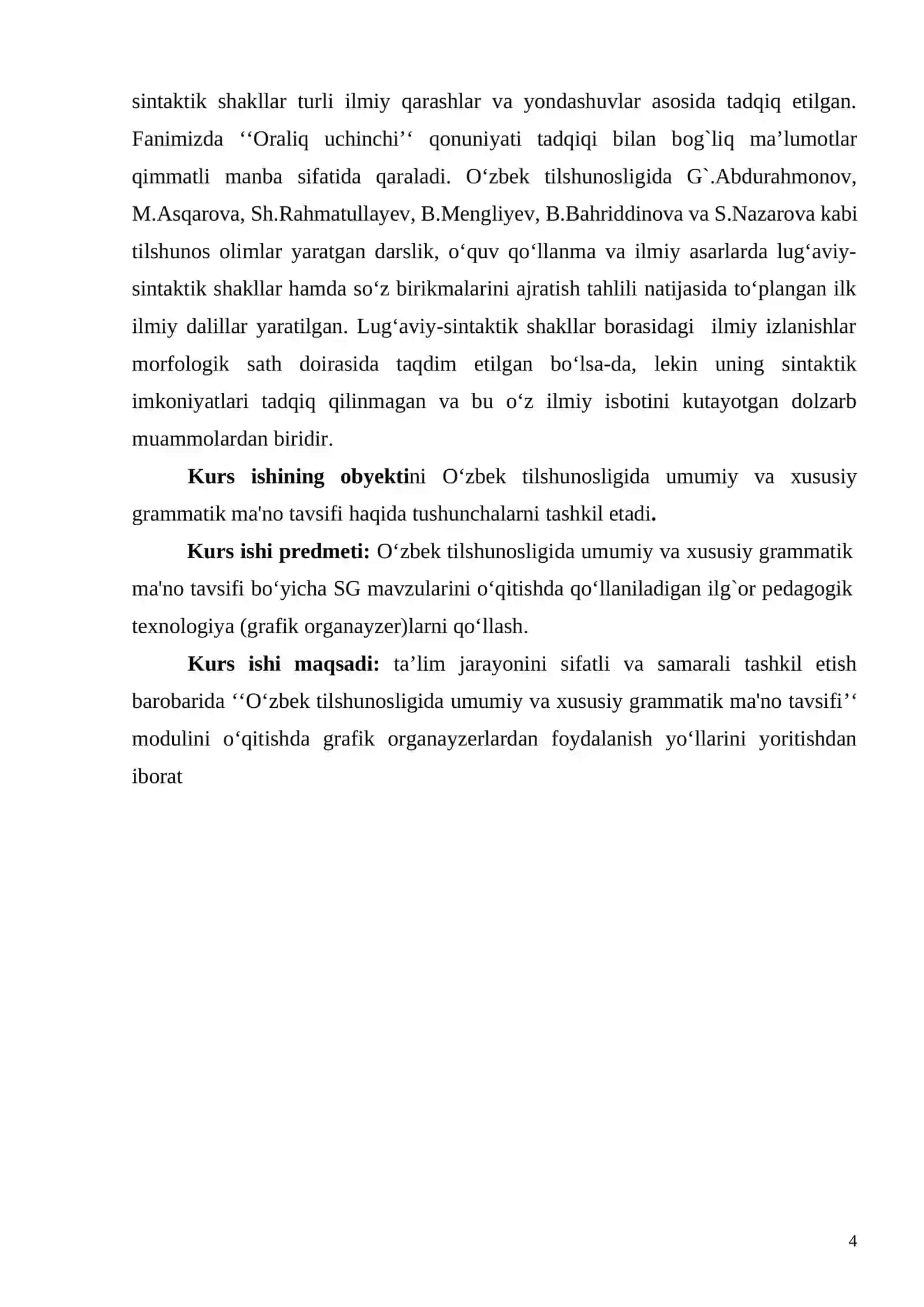 O‘zbek tilshunosligida umumiy va xususiy grammatik ma'no tavsifi 3
