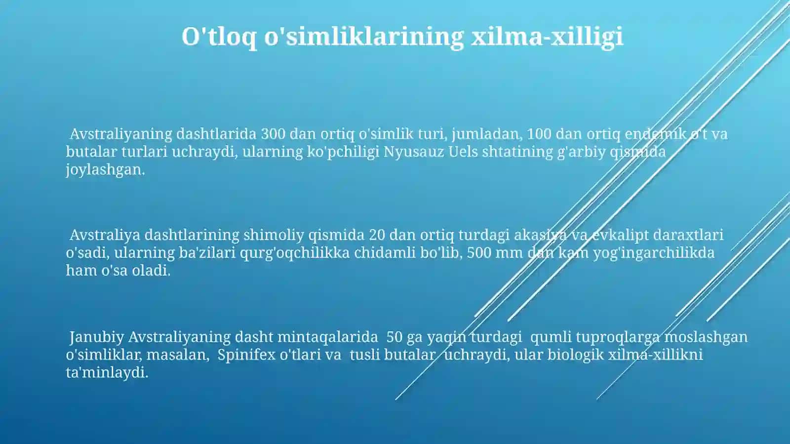 Avstraliyayaylovlarioʼsimlikvahayvonotdunyosi 3