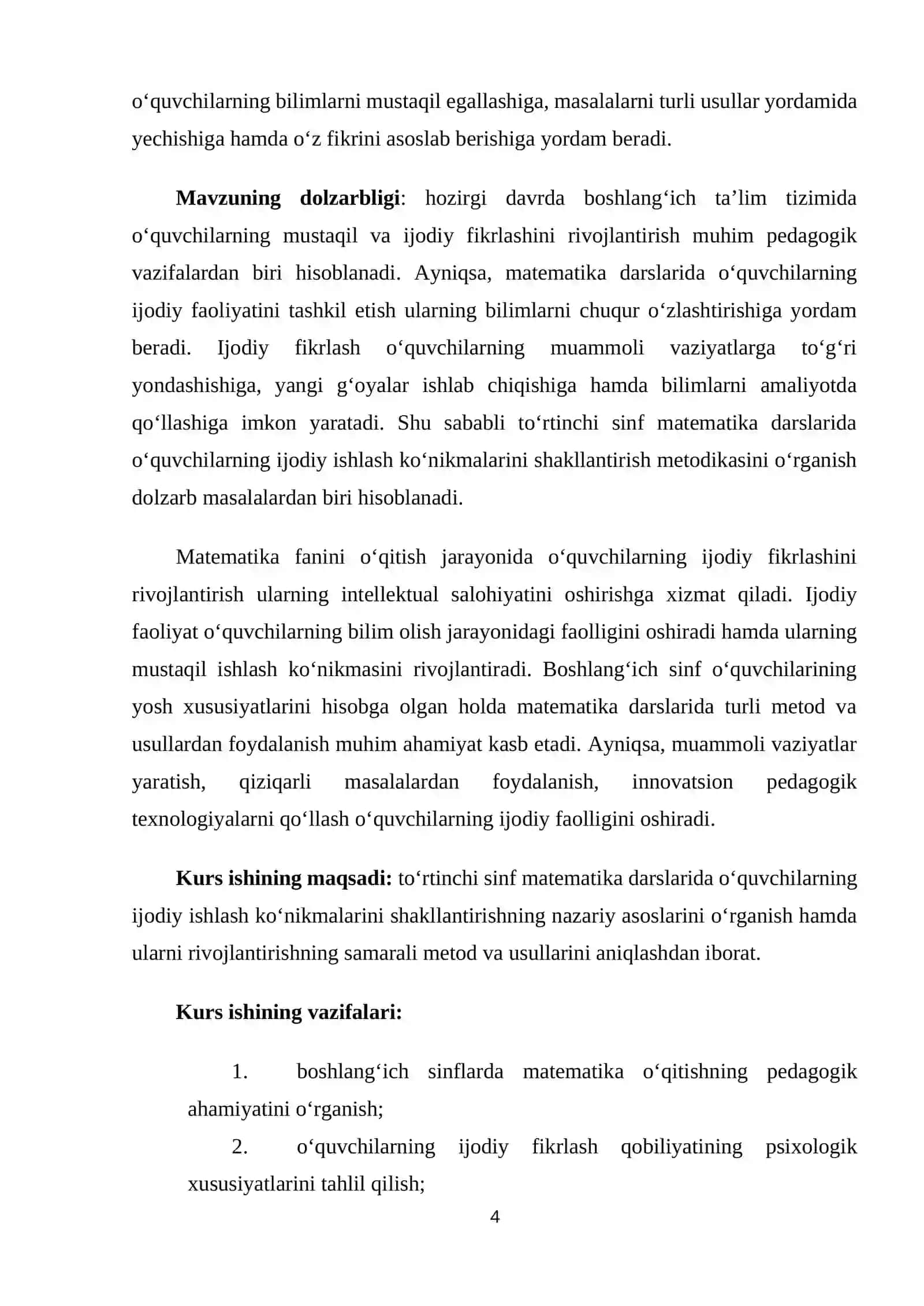 TO‘RTINCHI SINFDA MATEMATIKADAN O‘QUVCHILARNING IJODIY ISHLASHGA O‘RGATISHNING NAZARIY ASOSLARI 3