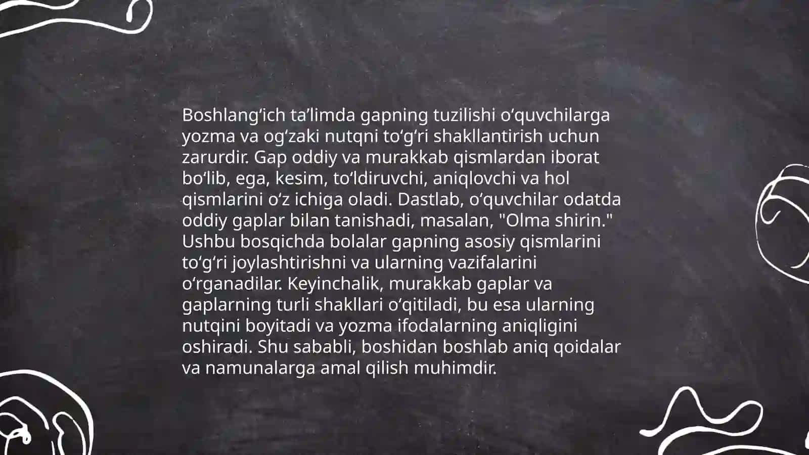 Boshlangʻich taʼlimda gap ustida ishlash 3