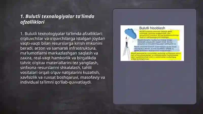 Bulutli texnologiyalar ta'limda afzalliklari 3