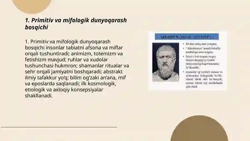 Falsafa fanining rivojlanish bosqichlari 3
