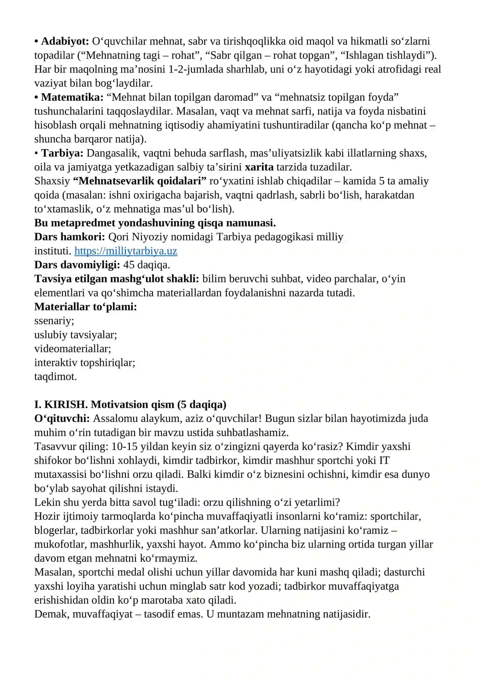 Mehnatning tagi–rohat 3
