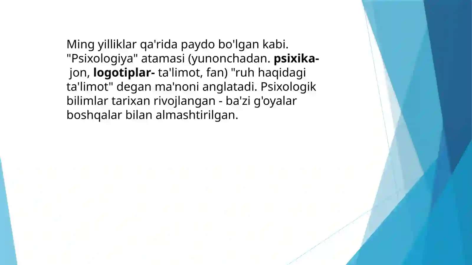 TALABASI YOQUBOVA NOZIMANING RIVOJLANISH PSIXOLOGIYASIDAN MUSTAQIL ISHI 3