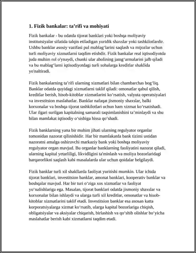 FIZIK BANKALAR VA SHARTLI BANKALAR 3
