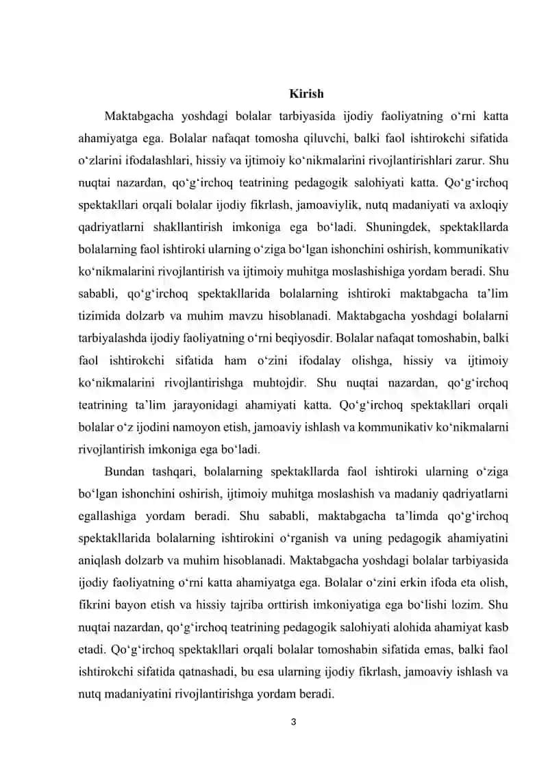 Qoʻgʻirchoq spektakllarida bolalarning ishtiroki 3