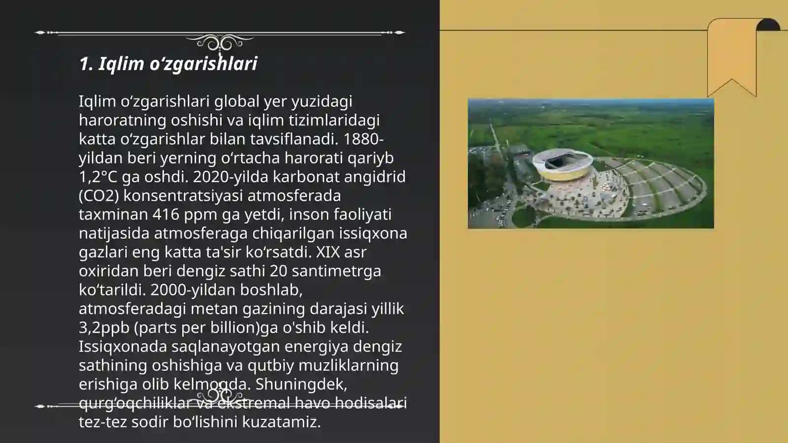 Arenlarning oʻzgarishlari 3