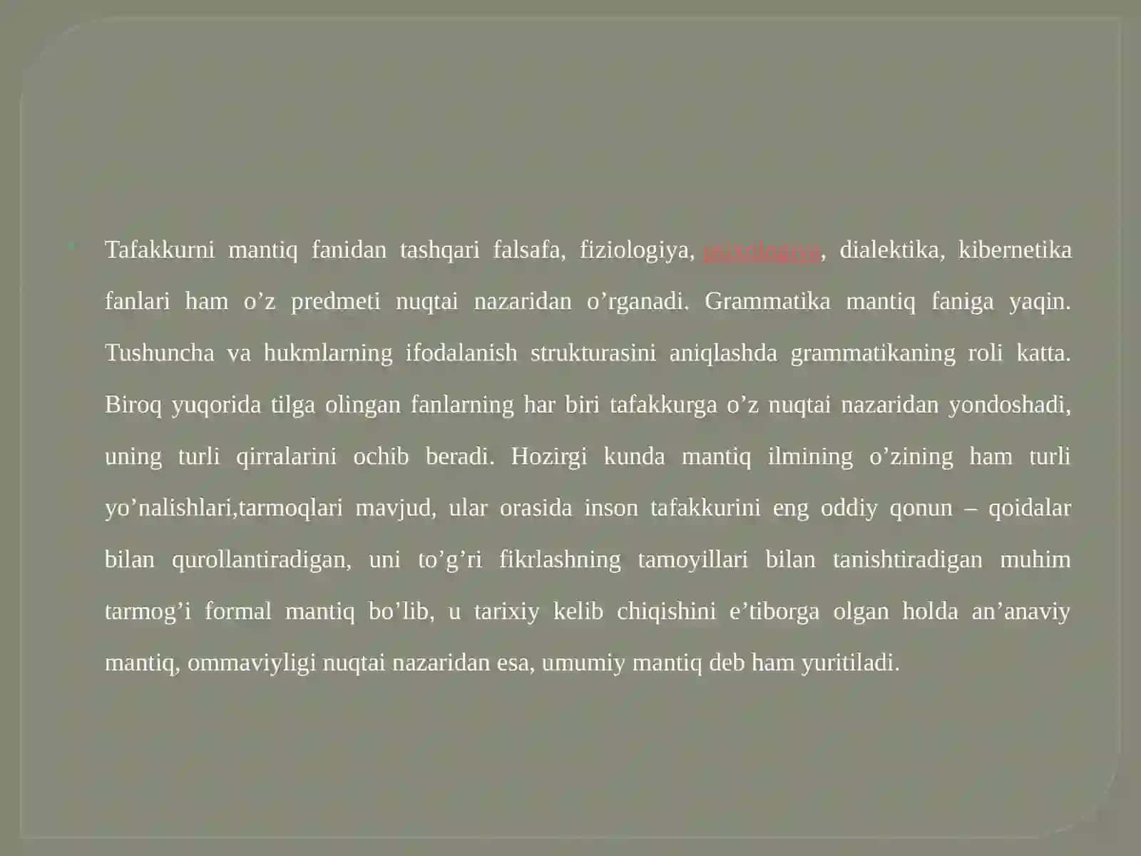 Mantiq fanining predmeti 3