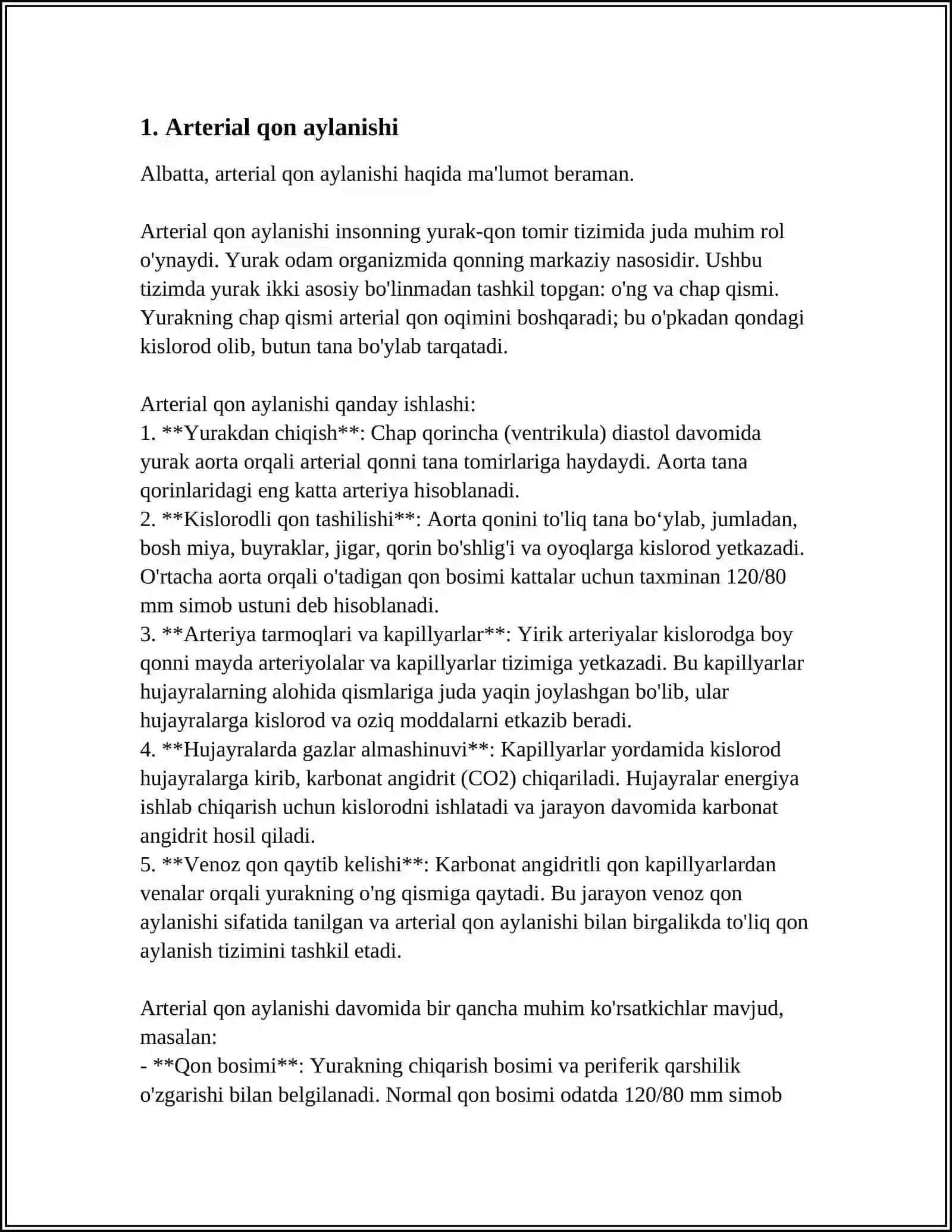 ARTERIAL BOSIMNI ANIQLASHNI FIZIK ASOSLAR. PULS TO‘LQINI 3