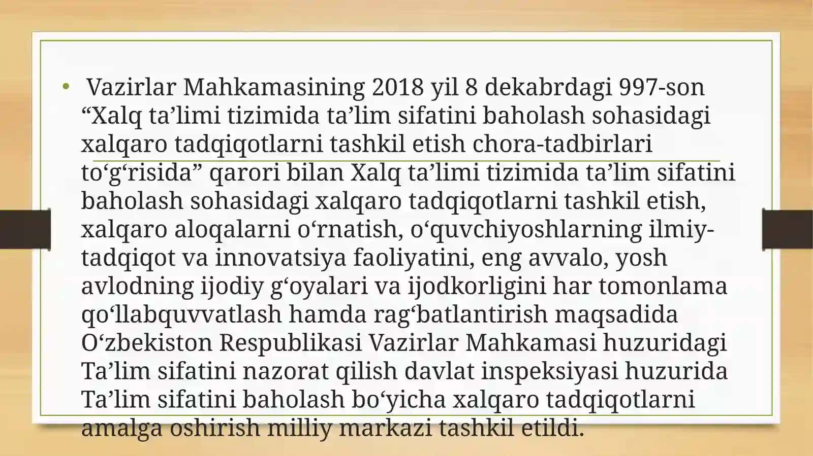 TIMSS xalqaro baholash dasturining mazmun va mohiyati 3