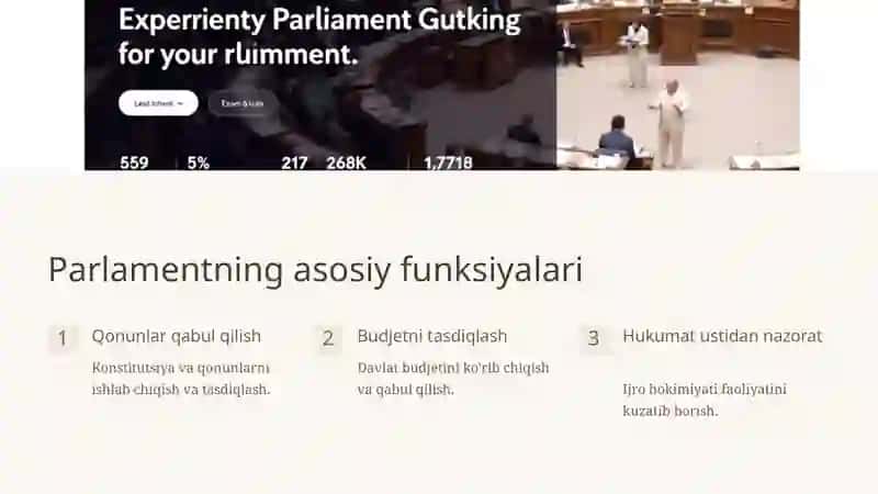 Qonun chiqaruvchi hokimiyat: Davlat mexanizmida o'ziga xos o'rin 3