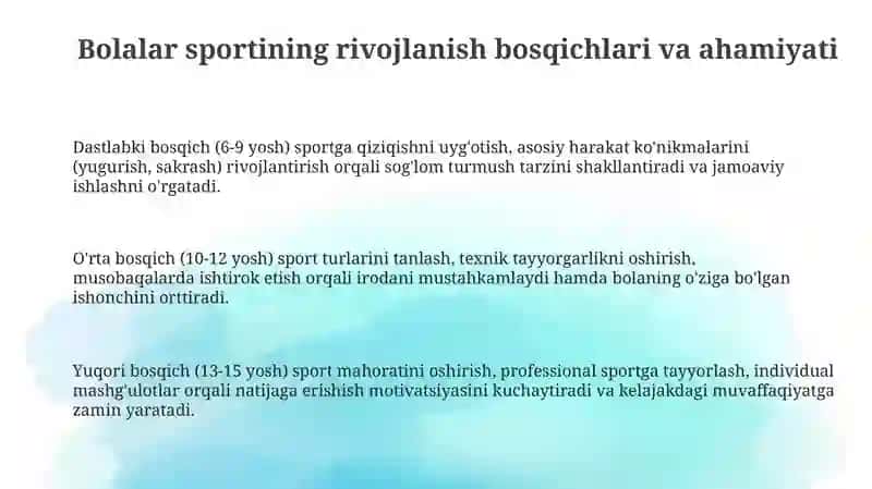 Maktab yoshidagi bolalar sportini rivojlantirish 3