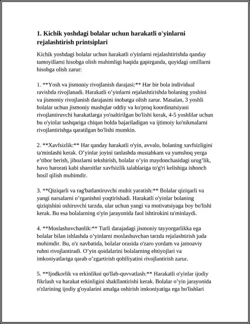 KICHIK YOSHDAGI BOLALARGA BERILADIGAN HARAKATLI OYINLARNI ÕRGATISH 3
