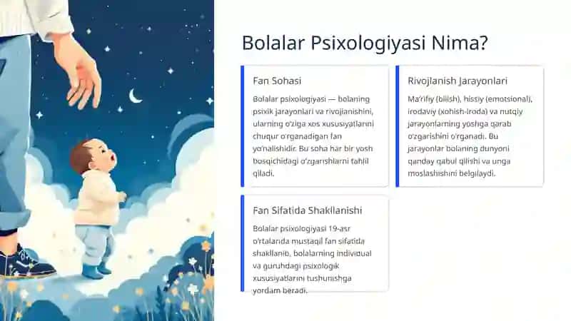 Bolalar Psixologiyasi va Psixodiagnostikasi: Asosiy Yo‘nalishlar va Amaliyot 3