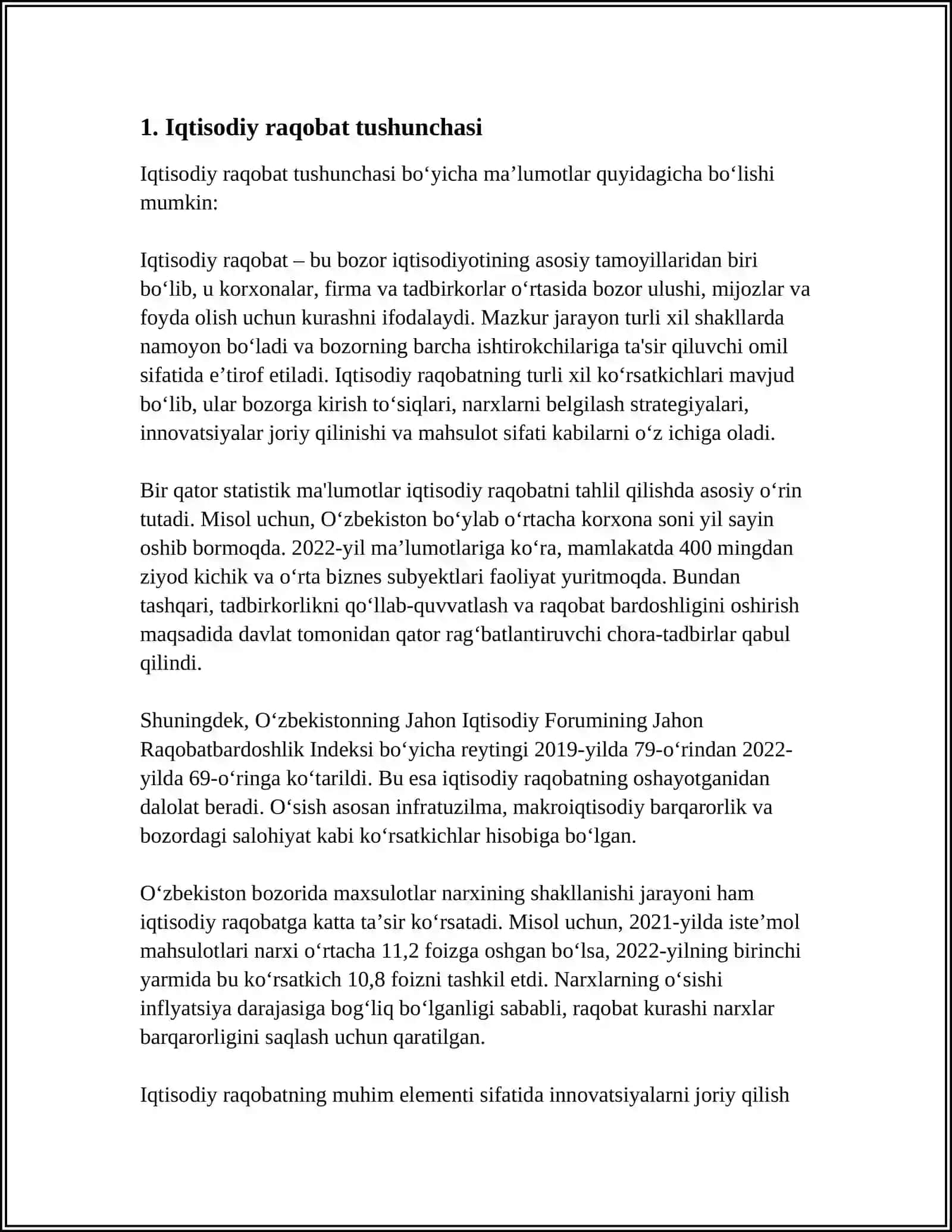 IQTISODIYOTDA RAQOBATNI-QULLAB QUVVATLASH MANAPOLIYALAR VA ANTIMANAPOL SIYOSAT 3