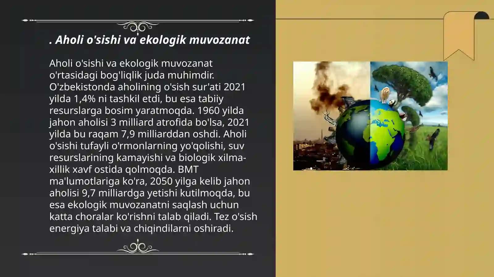 Ekologiya va demografiya (aholi oʻsishi) 3