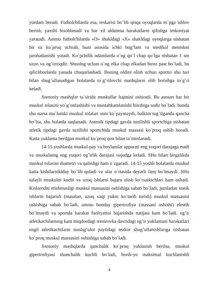 Mushak yuklamasining bolalar asab tizimi va tayanch-harakat apparatining funksional holatlariga ta`siri 3
