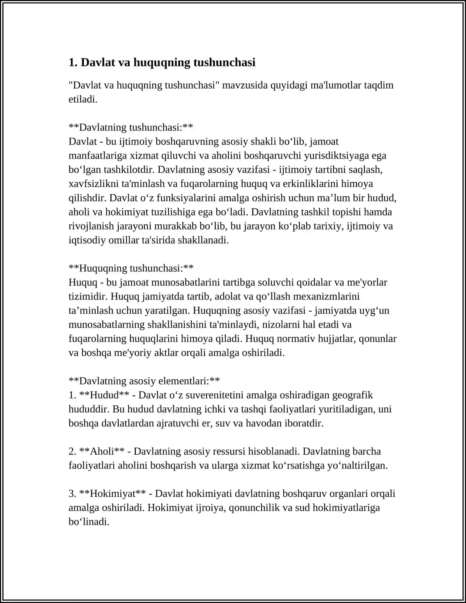 DAVLAT VA HUQUQ NAZARIYASI ASOSLARI 3