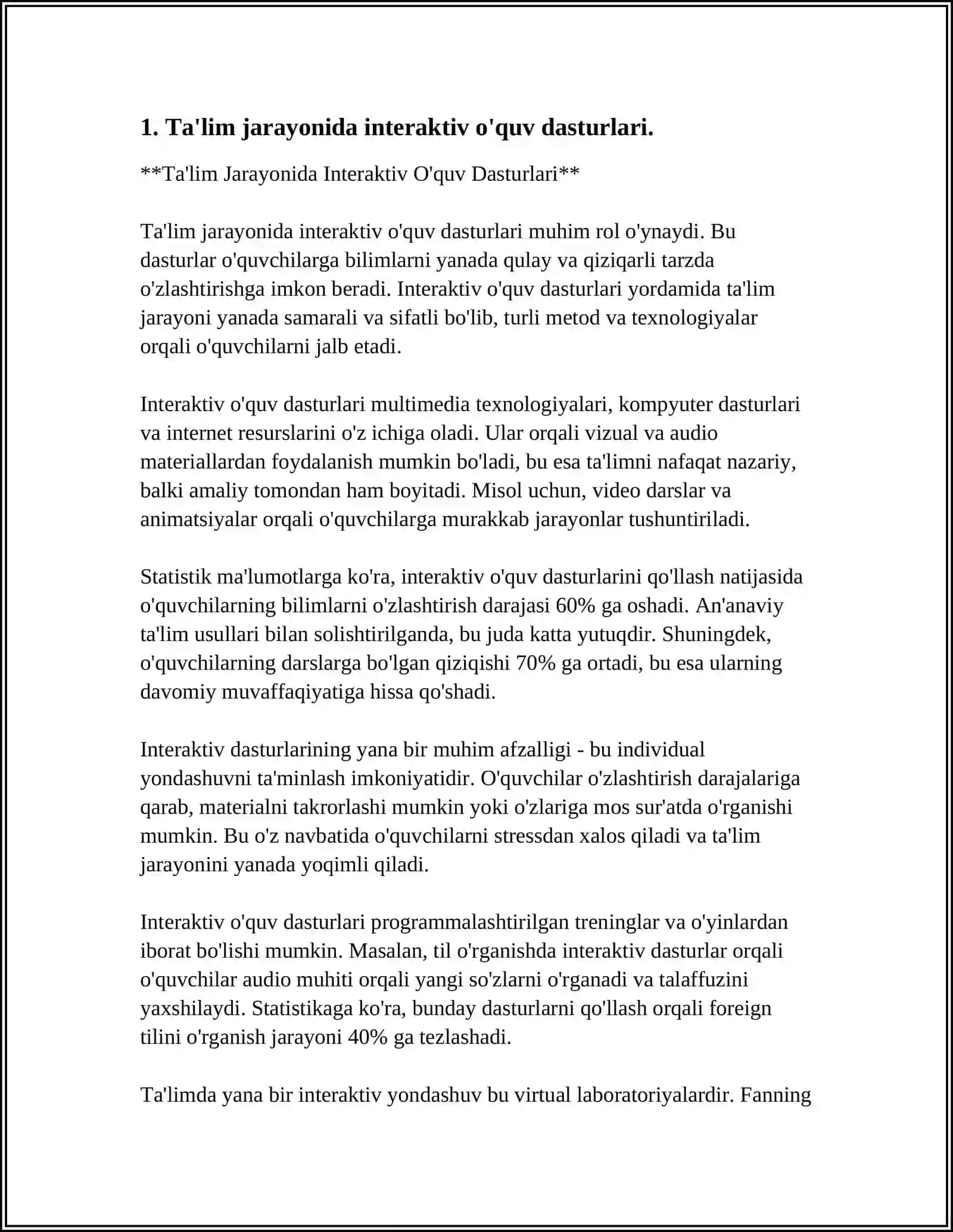 MAKTABGACHA TA’LIM TASHKILOTLARNING TA’LIM-TARBIYA JARAYONIGA KOMPYUTERLARDAN FOYDALANISHNING AFZALLIK TOMONLARI 3