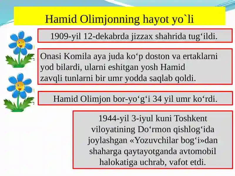 Hayotivaijodi. “OygulbilanBaxtiyor”ertak-dostoni 3