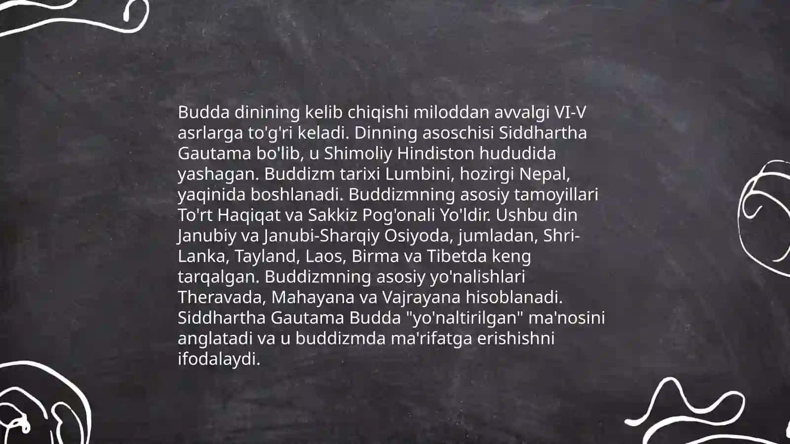 Buddizm dini tarixi va asosiy g'oyalari 3