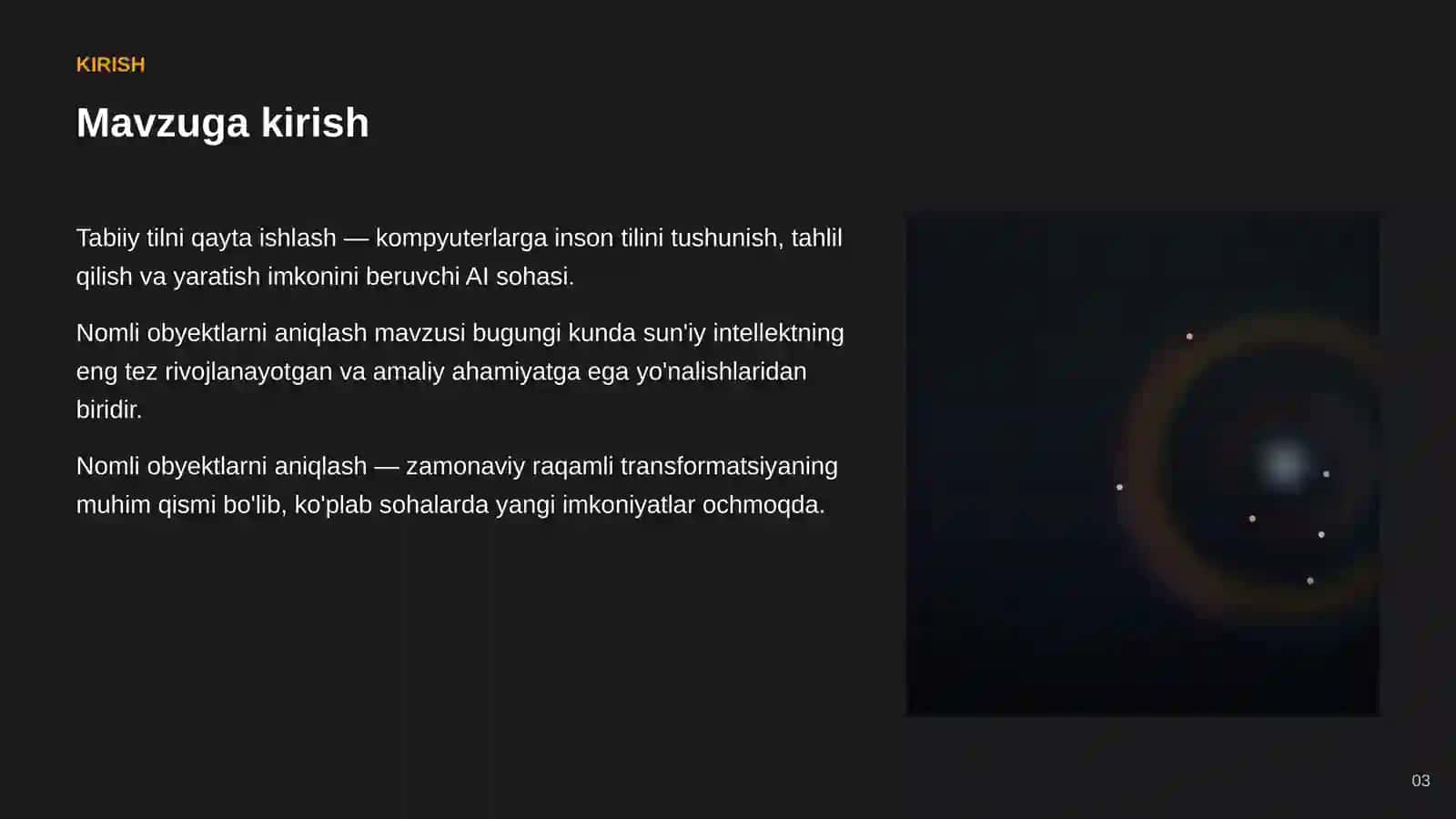 SUN'IY INTELLEKT • TABIIY TILNI QAYTA ISHLASH 3