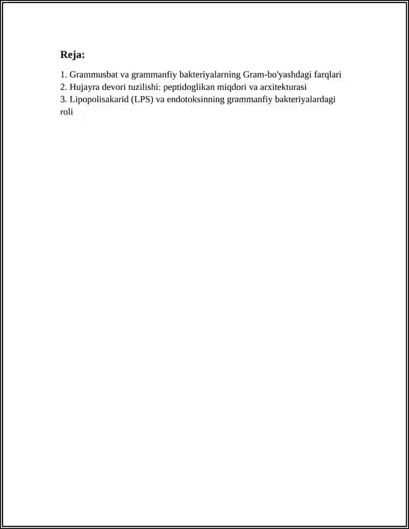 Grammanfiy va grammusbat bakteriyalar ularning tavsifi 3