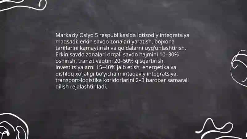Iqtisodiy Integratsiya va Erkin Savdo Zonalari 3