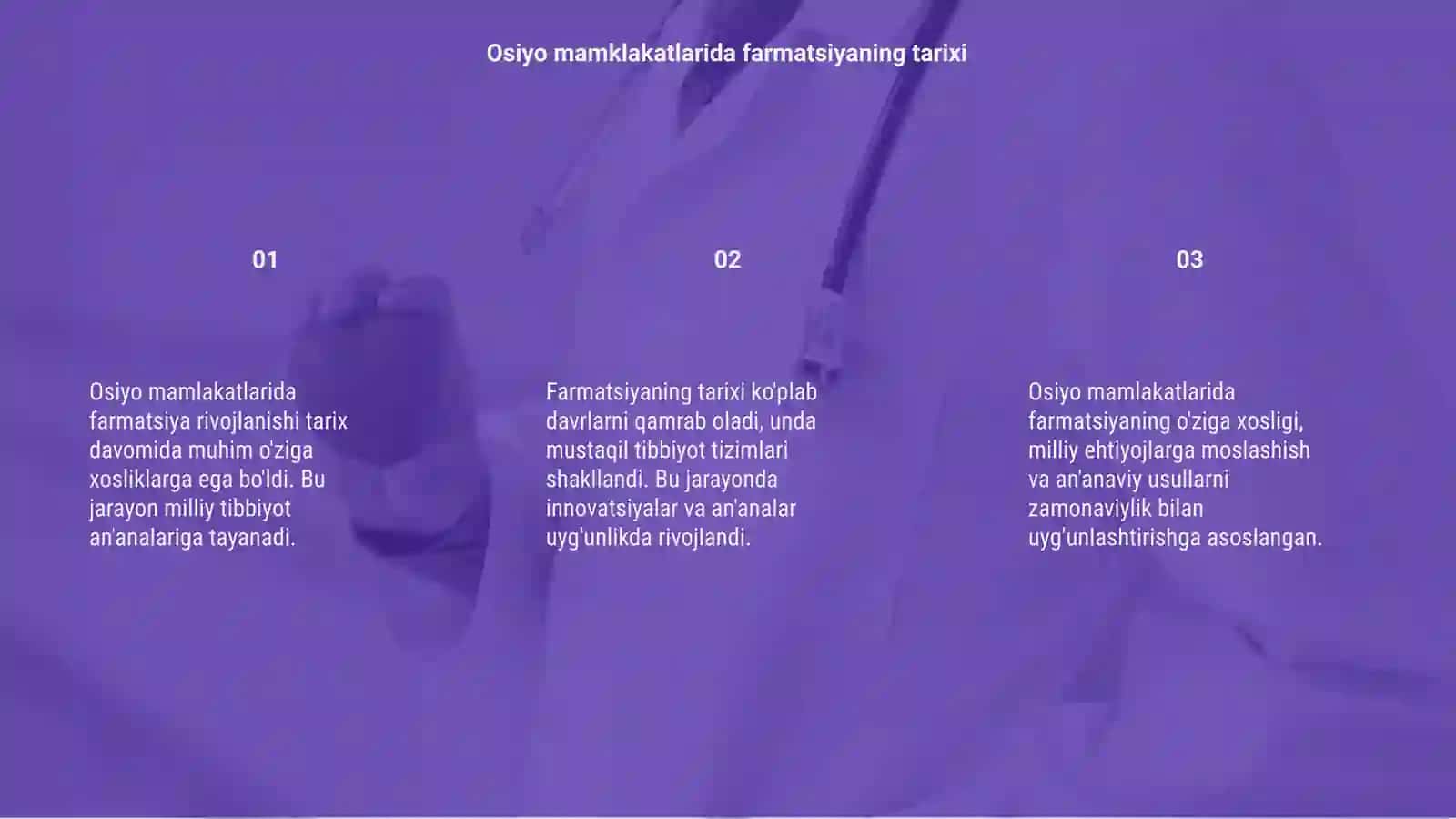 Osiyo mamklakatlarida farmatsiyani rivojlanishi o'ziga xosligi 3