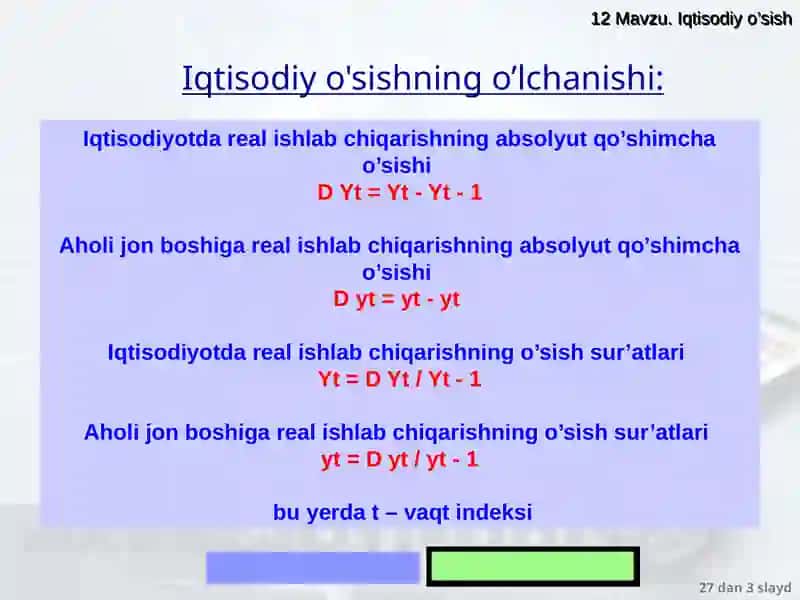 UZOQ MUDDATLI IQTISODIY O’SISH MODELLARI 3