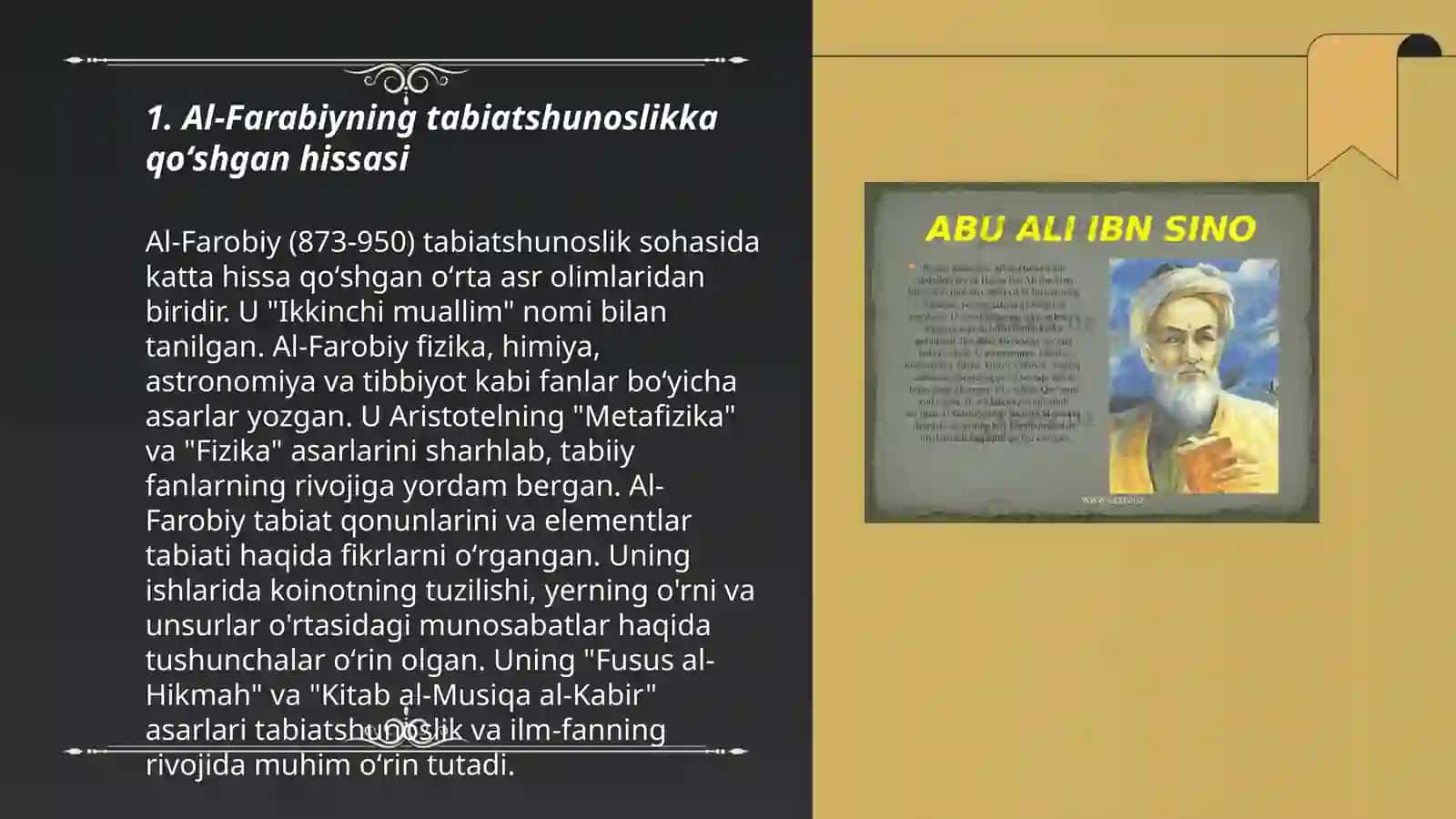 Oʻrta Osiyo allomalarining tabiiy fanlarni shakllanishi va rivojlanishiga qoʻshgan hissalari 3
