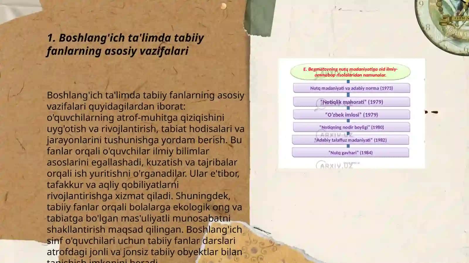 Boshlang'ich ta'limda tabiiy fanlarni o'qitishning didaktik tamoyillarini o'rganish va tahlil qilish 3