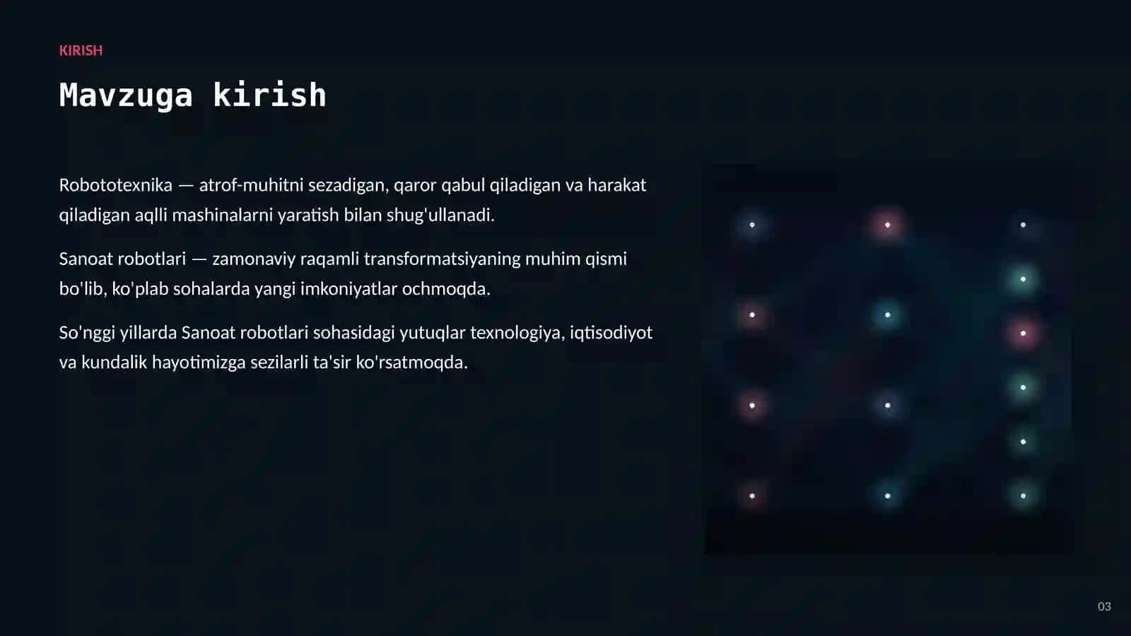 Sanoat robotlari — imkoniyatlar va istiqbollar 3