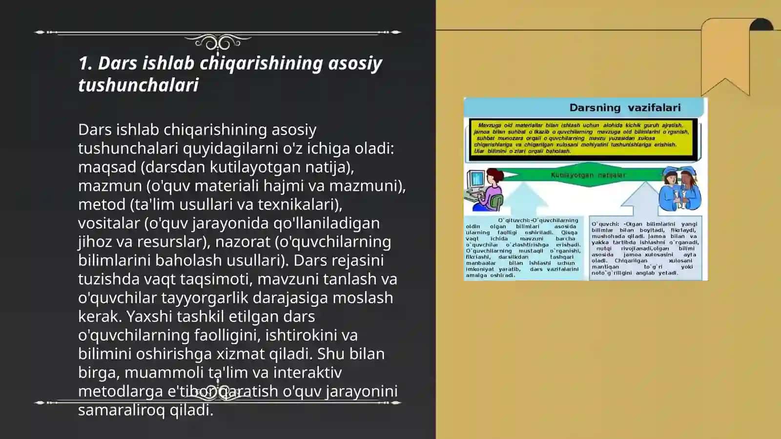 Dars Ishlab Chiqarishining Asosiy Tushunchalari 3