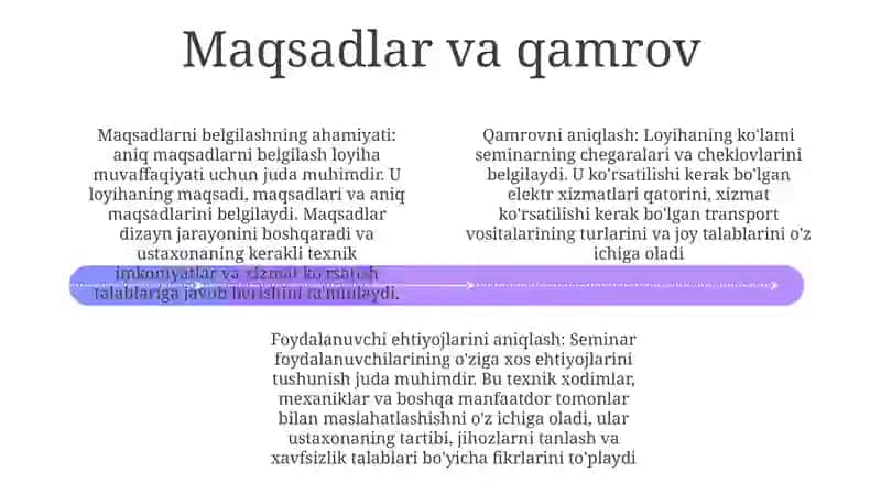 Yengil Avtomobillarning Elektr Jihozlariga Texnik Xizmat KoʻRsatish Ustaxonasini Loyihalash 3