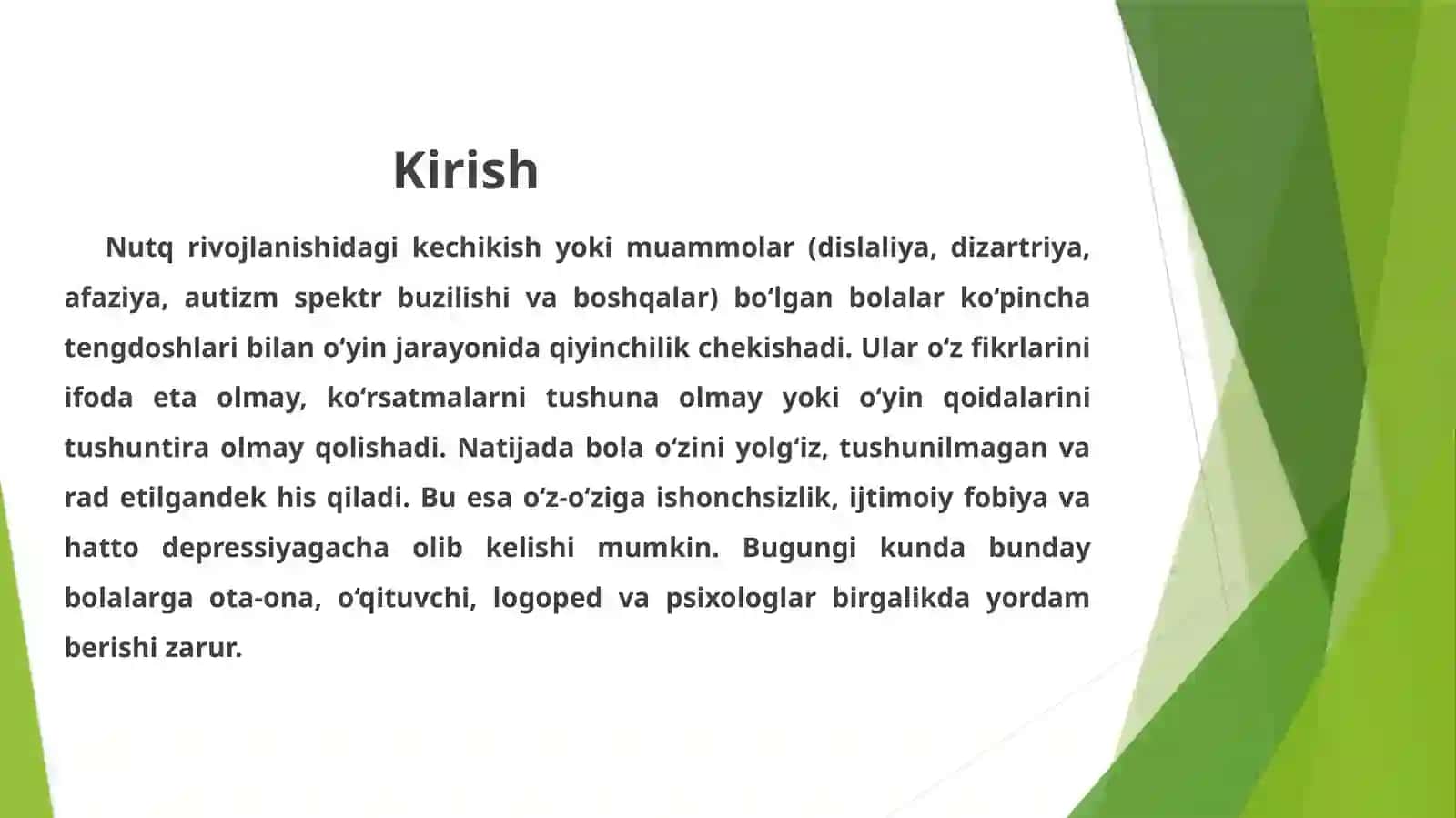 Nutq muammosi bo‘lgan bolani o‘yindanchetda qoldirmaslik yo‘llari 3