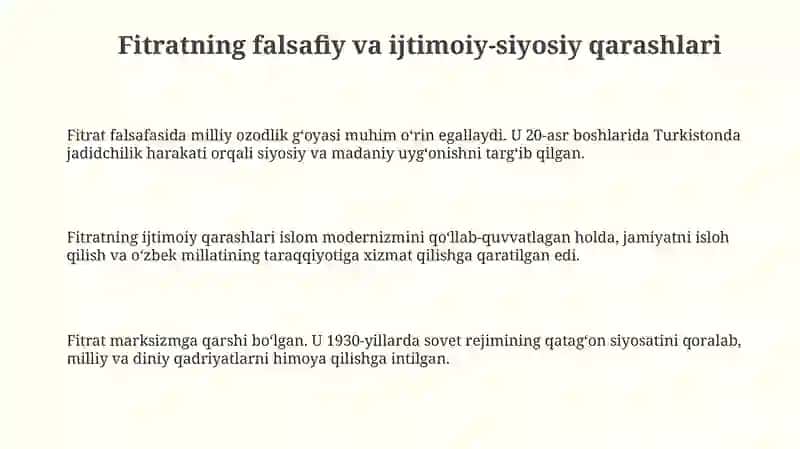 Fitratning ''Shaytonning tangriga isyoni'',''Abulfayzxon'',''Qiyomat''hikoyasi tahlili 3