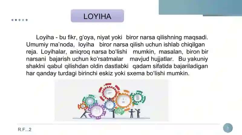 LOYIHA. LOYIHA TAVSIFI 3