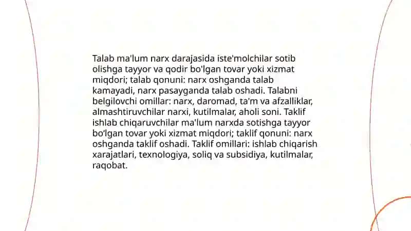 Talab taklif bozor muvozanati 3