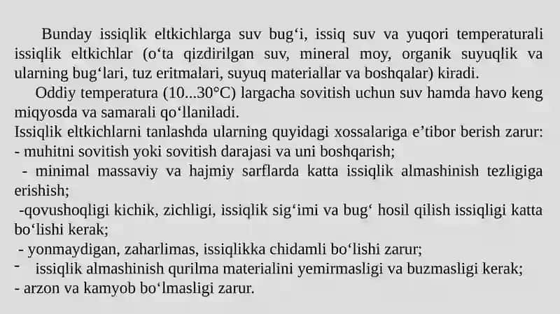 Issiqlik almashinish qurilmalari 3