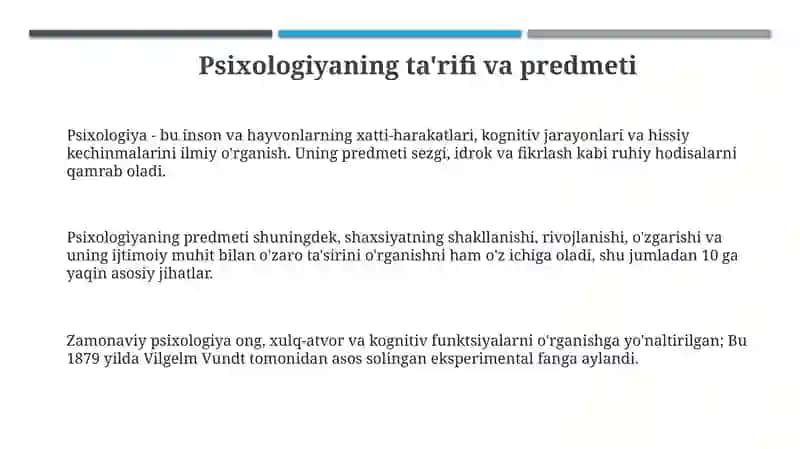 Psixologiya fanlari ziyonidagi muammolar 3