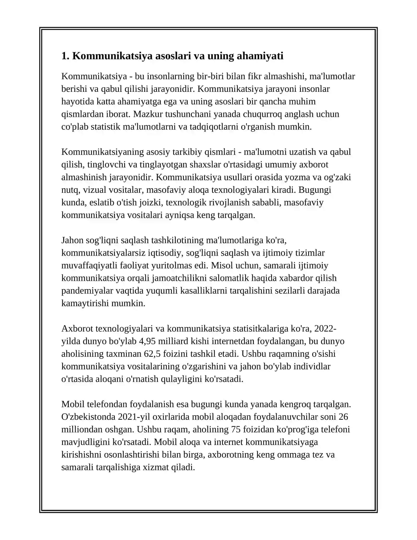PSIXOLOGIK TRENINGDA KOMMUNIKATSIYA KO‘NIKMALARINI RIVOJLANTIRISH USULLARI 3